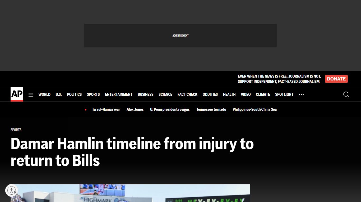 Damar Hamlin timeline from injury to return to Bills | AP News